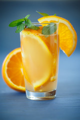 fresh and fruity brew with oranges