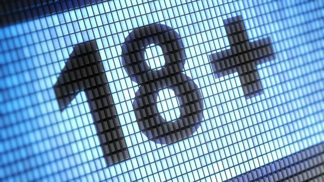 "18+" on screen. Looping.