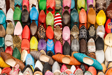 Moroccans slippers - obrazy, fototapety, plakaty