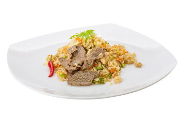 Fried rice with beef