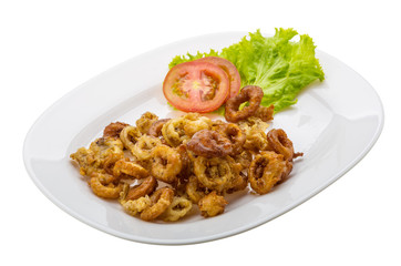 Fried squid rings