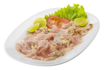 Swordfish carpaccio