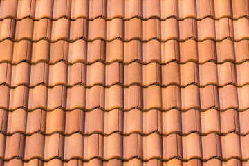 Seamless orange roof tile.