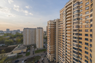 Fototapeta na wymiar modern high-rise multi-storey residential building. Moscow