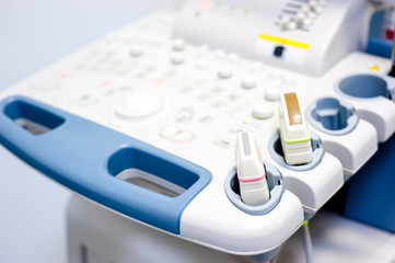 Detail of computer ultrasound with x-ray in modern medicine