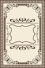 Vintage baroque frame