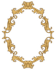 Vintage ornament frame