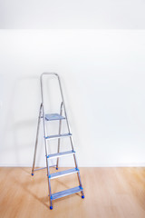 Metal stairs in interior room