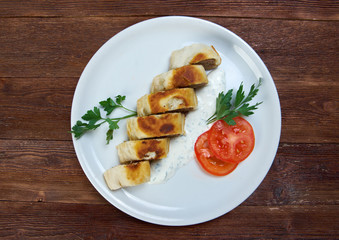 Turkish pide with beef meat