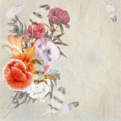 floral postcard