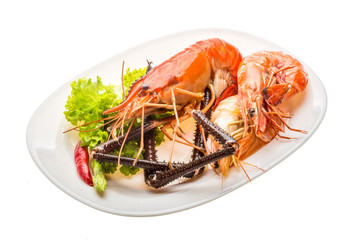 Giant Freshwater Prawn and king prawns