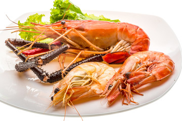 Giant Freshwater Prawn and king prawns