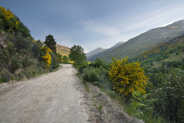 Camino de la Chorrera en la Sierra de Gredos.