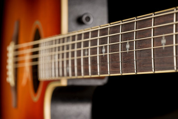 Fototapeta premium western guitar fretboard