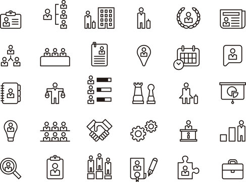 Business, Human Resources & Management icons