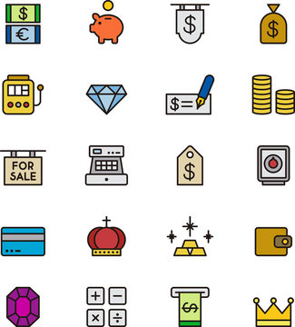 Icon set related to MONEY