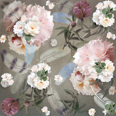 floral design peonies, bouquet