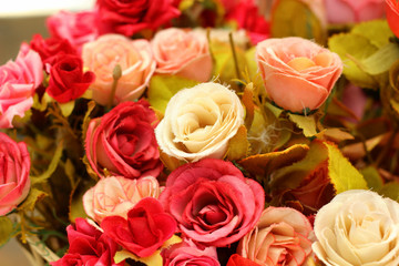 beautiful of rose artificial flowers