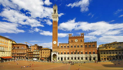 beautiful Siena, Tuscany, Italy - obrazy, fototapety, plakaty