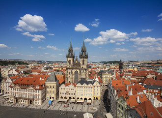 Naklejka na ściany i meble View of Prague, Czech Republic.