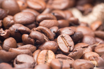 Natural coffee background