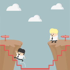 Businessman and solution