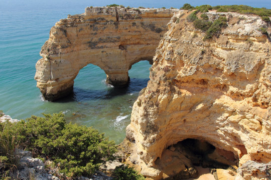 Cliffs of Marinha cove