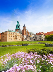 Fototapeta na wymiar Royal Archcathedral Basilica, Wawel Castle