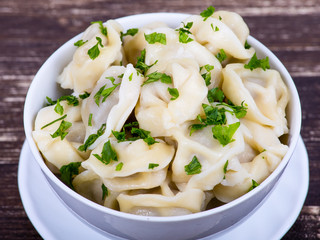 Meat Dumplings - russian boiled pelmeni