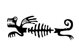 lizard or dragon in native style