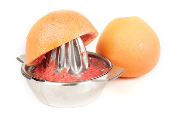 Grapefruit mit Saftpresse