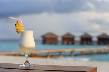 cocktail on tropical beach