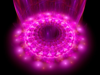 The heart of purple mandala