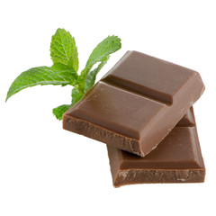 Closeup detail of chocolate parts