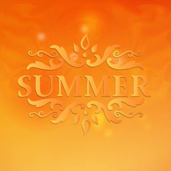 Fototapeta premium Summer Design with Floral Pattern.