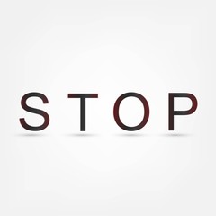 Stop text