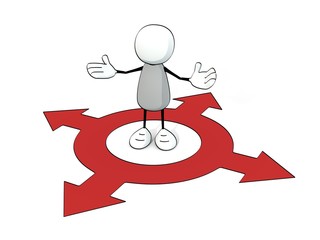 little sketchy man - four directions