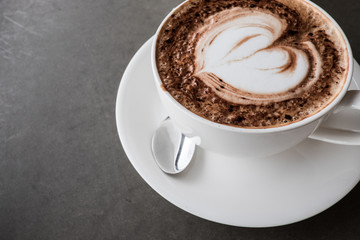 Heart shape Latte art Coffee