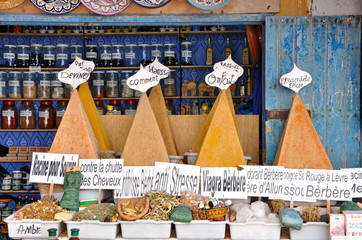 Spice in a shop in Morocco
