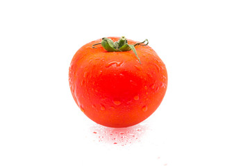 Tomato with drops