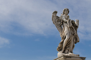 Fototapeta na wymiar Angel statue, Castel Sant'Angelo, Rome, Italy