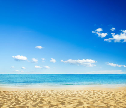 Fototapeta beach and tropical sea