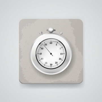 Stop watch. Vector icon