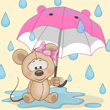 Mouse with umbrella