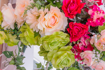 flowers fake in outdoor daylight