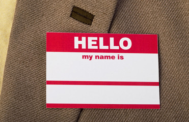 Hello my name is.