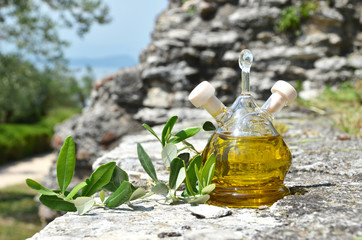 Olive oil. Sirmione, Italy