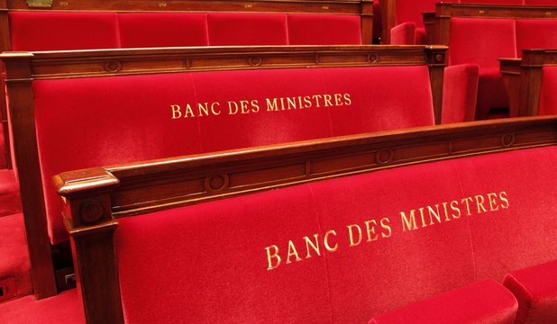 Fototapeta Banc des Ministres à l'Assemblée Nationale, Paris