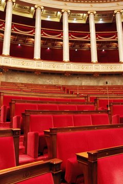 Fototapeta Hémicycle de l'Assemblée Nationale à Paris