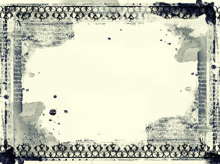 Grunge retro style frame for your projects